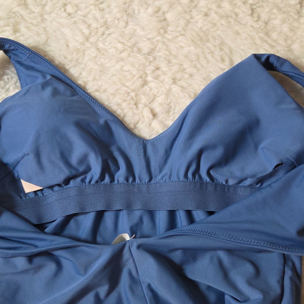 lululemon athletica Waterside V-Neck One-Piece Swimsuit in Soft Denim (Blue) - Picture 11 of 11